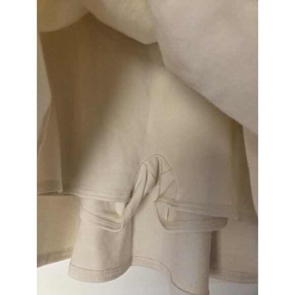 Sundry Women's S Flared Mini Skort Cream Gray Soft Cotton Modal Anthropology - Picture 5 of 11